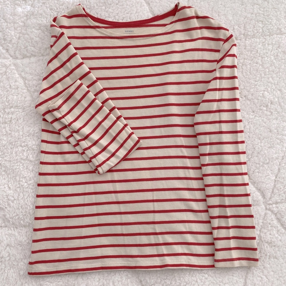 Relaxed stripe top, size S